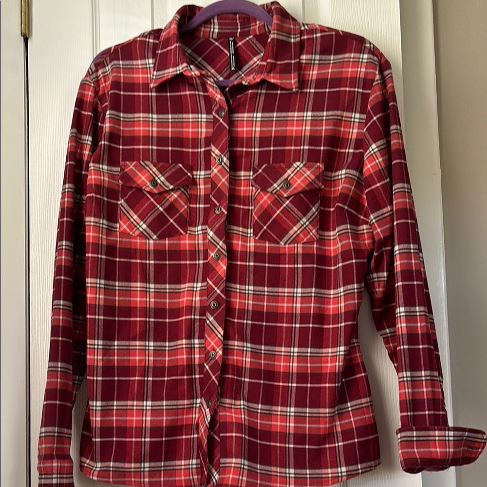 KUHL Classic Red Plaid Shirt/Shaket